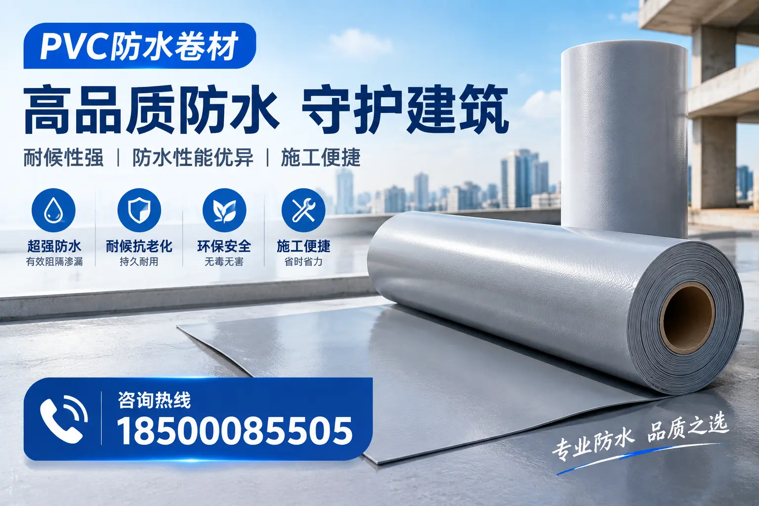PVC防水卷材的防水效果评测，适合昌吉的科学依据